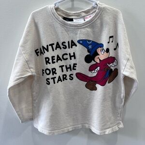 Zara Disney Fantasia Long Sleeve Shirt Size 3-4